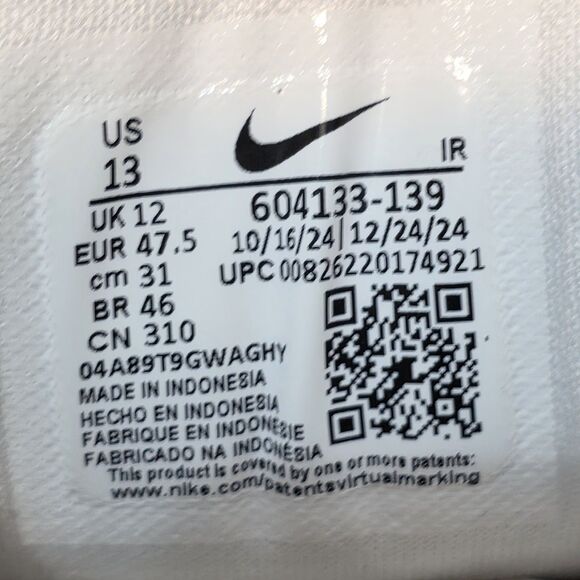 Nike Air Max Plus White Grey Shoes 604133-139 Men\'s Size 13 main image 6